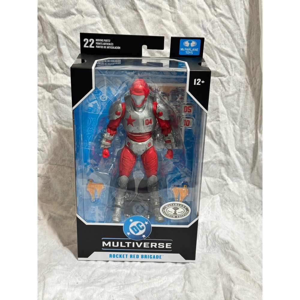 McFarlane DC Multiverse Rocket Red Brigade Platinum Edition Action Figure